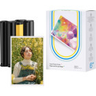 Hartie Liene Photo Paper 100 x 148 mm (4 x 6 inch) 80 coli + 2x Cartus ribbon pentru seria Amber