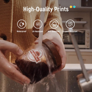 Liene Sticker Paper 101.6 x 177.8 mm (4 x 7 inch) 72 coli + 2x Cartus ribbon pentru PixCut S1