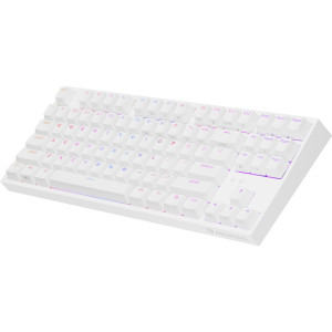 Genesis THOR 404 TKL White RGB Gateron Yellow Pro Switch Mecanica