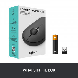 Logitech Pebble M350 Wireless/Bluetooth, Graphite
