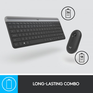 Logitech MK470 Slim Wireless Combo Graphite
