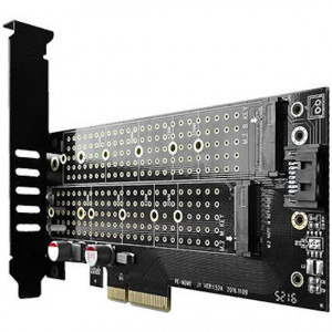 AXAGON PCEM2-D 1x PCI-E Male - 2x M.2 PCI-E/SATA