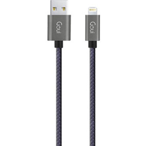 Cablu periferice Goui USB tip A Male la Lightning Male, 1 m, Negru