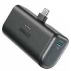 Baterie externa Anker Nano, 1x USB-C, USB-C incorporat si pliabil, 5000mAh, 22.5W, Black