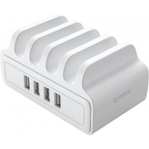 Orico DUK-4P, 4x USB, 30W, Smart IC, White