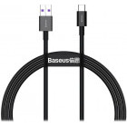 Cablu de date / adaptor Baseus Superior, CATYS-01, USB Male la USB-C Male, 1 m, Black, amperaj maxim suportat 6A