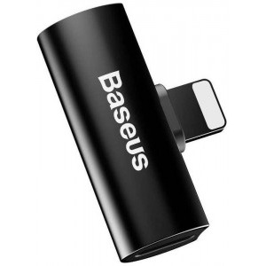 Baseus Adaptor CAL46-01, Ligthning Male la 2x Lightning Female, Black