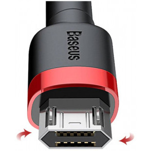 Baseus Cafule CAMKLF-B91, USB Male la microUSB Male, 1 m, Black-Red