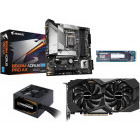 GIGABYTE GeForce GTX 1660 SUPER OC 6GB GDDR6 192-bit + GIGABYTE B560M AORUS PRO AX + GIGABYTE 256GB PCI Express 3.0 x4 + GIGABYTE P650B, 80+ Bronze, 650W