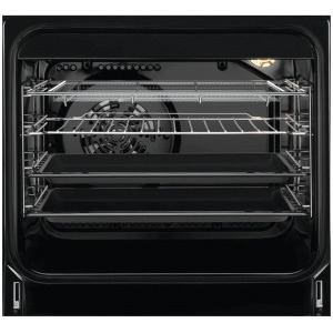 AEG CKB56490BM, Mixt, 4 arzatoare, Aprindere integrata, Sistem de siguranta, SteamBake, AirFry, Grill, Timer, Gratare fonta, Clasa A, 50 cm, Inox