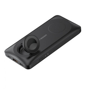 Baterie externa VEGER MagMulti W1156, 10000 mAh, 1x USB, 1x USB-C, 1x Lightning, negru
