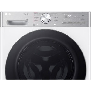 LG F4WR909P3W, 9 kg, 1400 RPM, Clasa A, Direct Drive, TurboWash, Smart Diagnosis, Alb