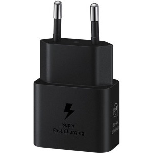 Samsung EP-T2510X, negru, 1x USB-C, Fast Charge 25W + cablu USB-C