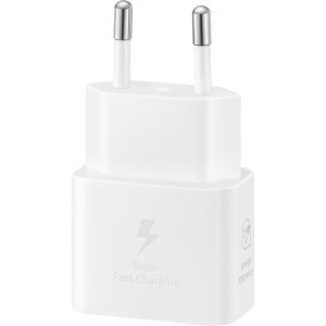 Samsung EP-T2510X, alb, 1x USB-C, Fast Charge 25W + cablu USB-C