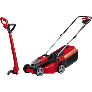 Einhell Masina de tuns iarba pe acumulator PXC GE-CM 18/30, 18 V, latime taiere 30 cm, inaltime taiere 30-70 mm, 3 trepte de taiere, sac colector 25 L + Trimmer GC-CT 18/24 Li P