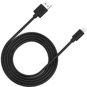 Cablu de date / adaptor Canyon USB Male la Lightning Male, MFi, 2 m, Black