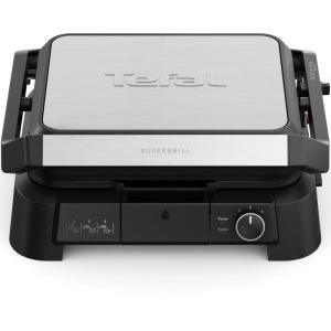 Tefal Gratar electric SuperGrill 3-in-1 GC510DE0, 2000W, Negru/Argintiu