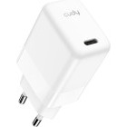 Incarcator retea CUDY CH30, 1x USB-C, Quick Charge 30 W, GaN, White