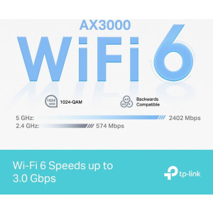TP-LINK 2.5Gigabit Deco X50 Pro AX3000 Dual-Band WiFi 6 3buc