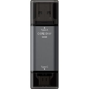 TeamGroup 2-in-1 64GB USB 3.2/USB-C 3.1 negru