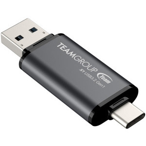 TeamGroup 2-in-1 128GB USB 3.2/USB-C 3.1 negru
