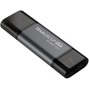TeamGroup 2-in-1 128GB USB 3.2/USB-C 3.1 negru