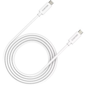 Cablu video Canyon USB-C Male - USB-C Male, 2 m, White