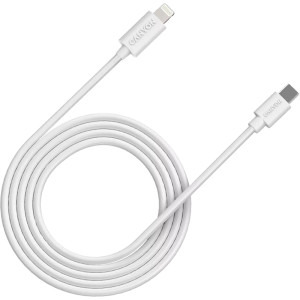 Canyon USB-C Male la Lightning Male, 2 m, White
