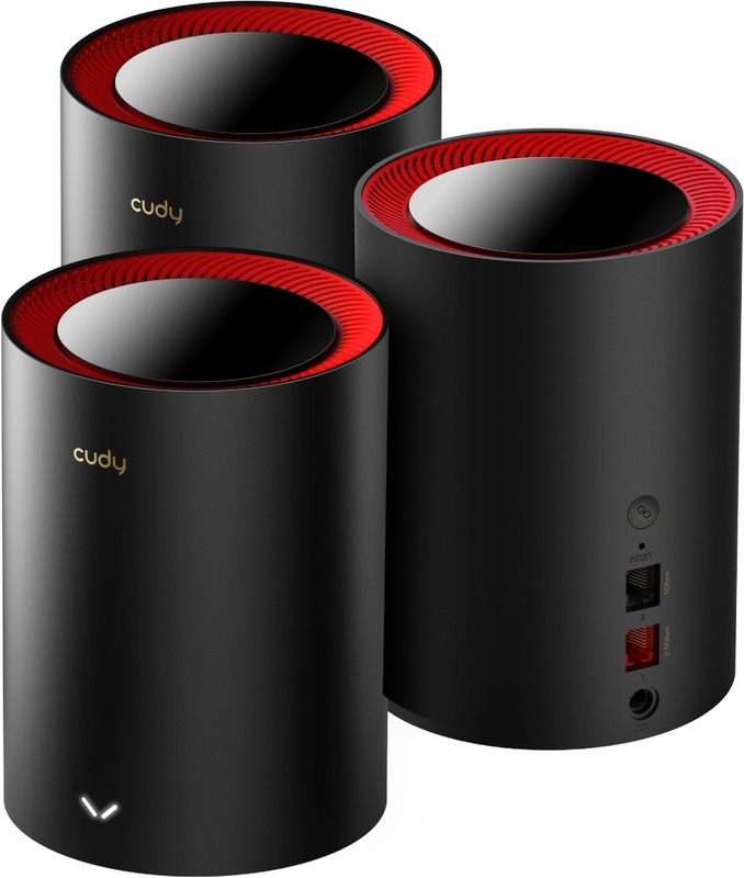 Router wireless CUDY 2.5Gigabit M3000 AX3000 Dual-Band WiFi 6 Black 3buc