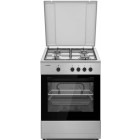 Aragaz Heinner HFSC-SME66ISL, 4 arzatoare, Gaz, Dispozitiv de siguranta, 60 cm, Argintiu