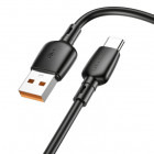 Cablu de date / adaptor Borofone BX93, USB Male la USB-C Male, 1 m, Black