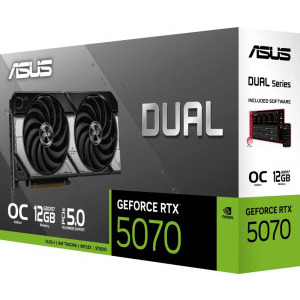 Placa video ASUS GeForce RTX 5070 DUAL OC 12GB GDDR7 192-bit DLSS