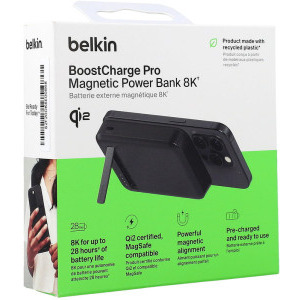 Belkin BoostCharge Pro 8000 mAh, Wireless Magnetic Black pentru iPhone 12/13/14/15/16