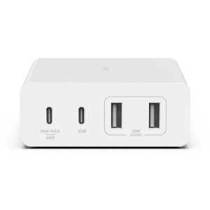 Belkin BoostCharge Pro, GaN 108W, 2x USB, 2x USB-C, White