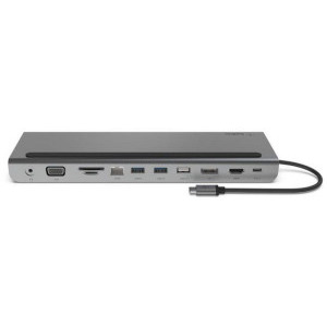 Belkin 11-in-1, USB-C Multiport adaptor, Silver