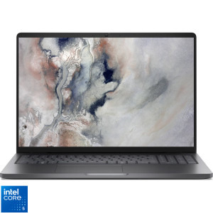Laptop DELL 16 Pro 16 PC16250, FHD+, Procesor Intel® Core™ 5 120U (12M Cache, up to 5.00 GHz), 16GB DDR5, 512GB SSD, Intel Graphics, Linux, Magnetite, 3Yr ProSupport