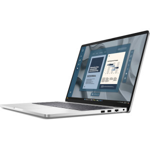 DELL 16'' Pro 16 PC16255, FHD+, Procesor AMD Ryzen™ AI 5 PRO 340 (16M Cache, up to 4.8 GHz), 16GB DDR5, 512GB SSD, AMD Radeon 840M, Win 11 Pro, Platinum Silver, 3Yr ProSupport