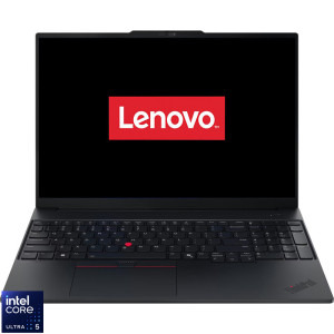 Lenovo 16'' ThinkPad E16 Gen 3, WQXGA IPS 120Hz, Procesor Intel® Core™ Ultra 5 226V (8M Cache, up to 4.50 GHz), 16GB LPDDR5X, 1TB SSD, Intel Arc 130V, No OS, Black
