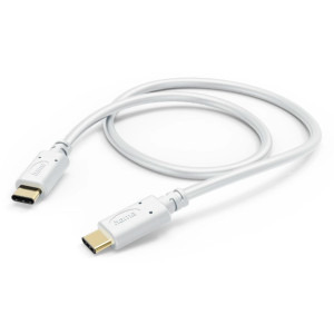 Cablu de date / adaptor Hama USB-C Male la USB-C Male, 60 W, 1.5 m, White