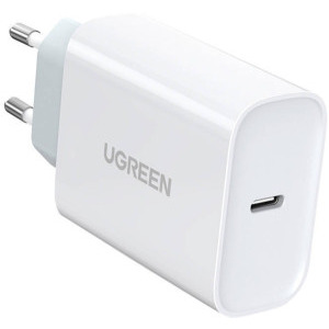 Incarcator retea Ugreen CD127, 1x USB-C, Quick Charge 3.0 30 W, White
