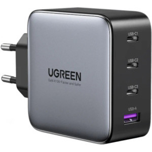Incarcator retea Ugreen CD226, 3x USB-C, 1x USB, Quick Charge 4.0 100 W, GaN, Black