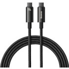 Cablu de date / adaptor Baseus Tungsten Gold, USB-C Male la USB-C Male, 240 W, 1 m, Black