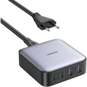 Ugreen CD327, 2x USB-C, 2x USB, Quick Charge 65 W, GaN, Black