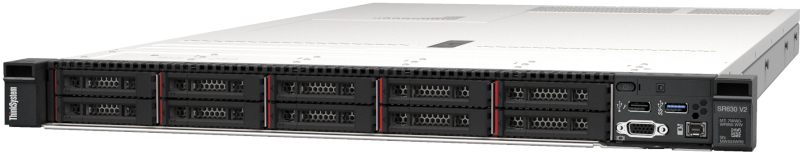Server Lenovo ThinkSystem SR630 v3 1U, 1x Processor Intel® Xeon® Silver 4509Y 2.6GHz Sapphire Rapids, 32GB RDIMM RAM, no HDD, 940-8i, 8x Hot Plug SFF