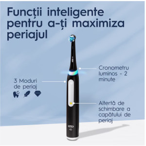 Oral-B Periuta de dinti electrica iO3 Negru + Trusa de calatorie + Pasta de dinti