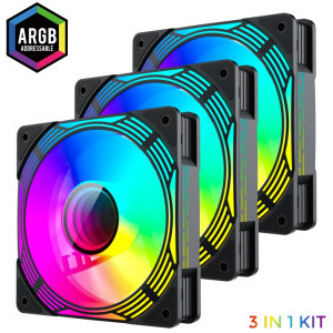 Gamemax KF300 ARGB 120mm Three Fan Pack