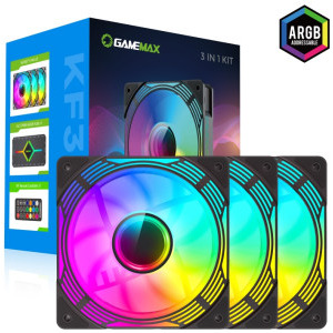 Gamemax KF300 ARGB 120mm Three Fan Pack