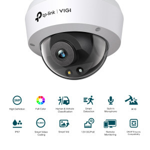 TP-LINK TP-LINK VIGI 3MP DOME NTW CAMERA 4MM