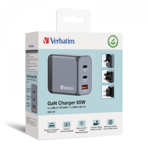 Verbatim GNC-65 GaN 65W EU/UK/US