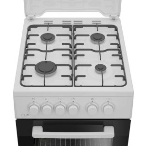 Arctic AGM5610FL, Gaz, 4 arzatoare, Aprindere electrica, Safety Plus, Arzatoare cu eficienta ridicata, Iluminare interioara, Timer, 60 cm, Alb
